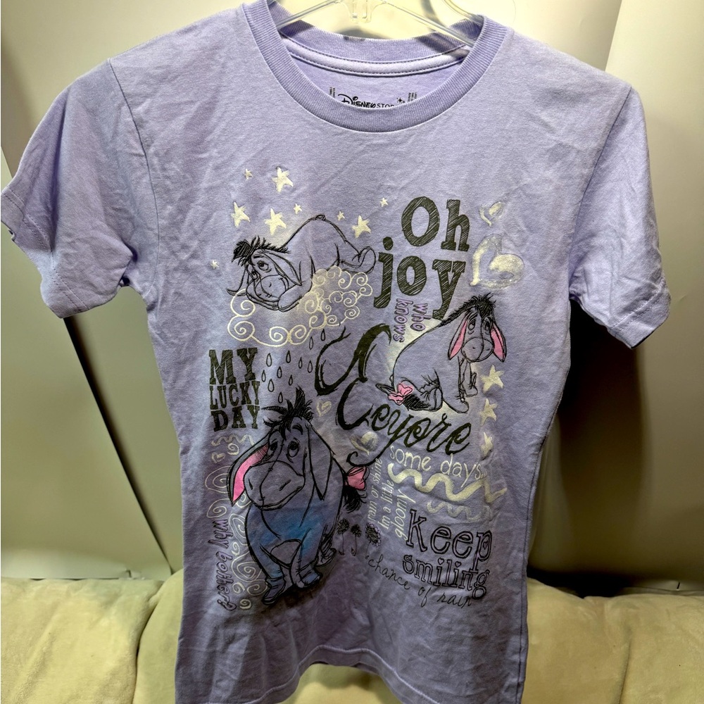 Disney Store Eeyore T-Shirt, Women’s Size XS, Purple, Winnie The Pooh Quotes